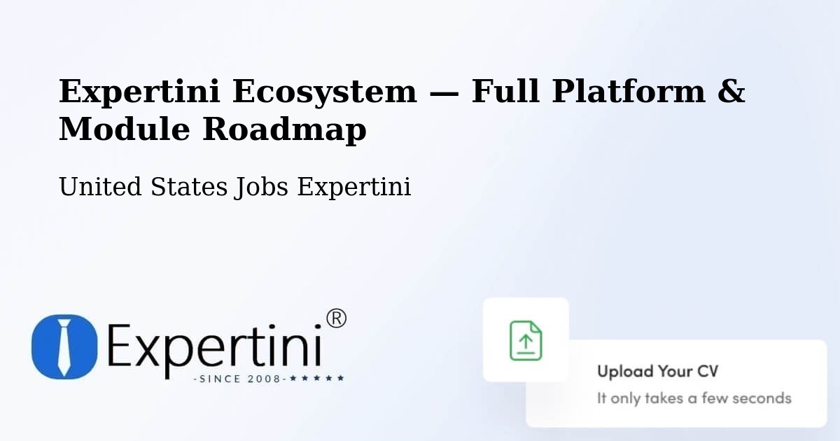 Expertini Ecosystem — Full Platform & Module Roadmap – Renton
