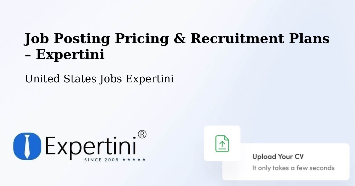 Job Posting Pricing & Recruitment Plans – Renton - Renton, United States Jobs Expertini